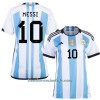 Camiseta de fútbol Argentina 3 Star MESSI 10 Mundial 2022 - Mujer